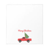 Kerstmis bij ophaalwagen notitieblok (Voorkant)