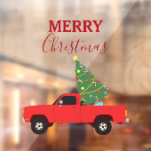 Kerstmis bij ophaalwagen raamsticker (Vel 2)