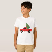 Kerstmis bij ophaalwagen t-shirt (Voorkant volledig)