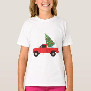 Kerstmis bij ophaalwagen t-shirt