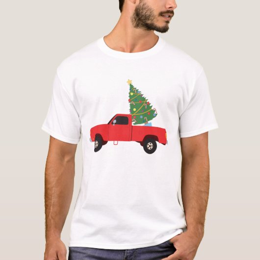 Kerstmis bij ophaalwagen t-shirt (Voorkant)
