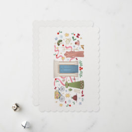 Kerstmis bij Randalls Flat Holiday Card Feestdagenkaart