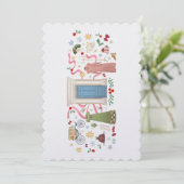 Kerstmis bij Randalls Flat Holiday Kaart (Staand voorkant)