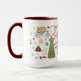 Kerstmis bij Randalls (Maroon 15 oz) Mok