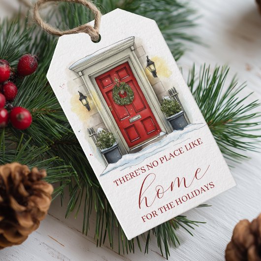 Kerstmis bij Red Door Vastgoed Cadeaulabel