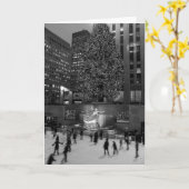 Kerstmis bij Rockefeller | NYC Kaart (Gele Bloem)