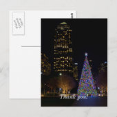 Kerstmis bij Warren Park 's Nachts Briefkaart (Voorkant / Achterkant)