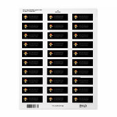 Kerstmis Bij Zingende Bij Merry! Retouradres Etiket (Full Sheet)