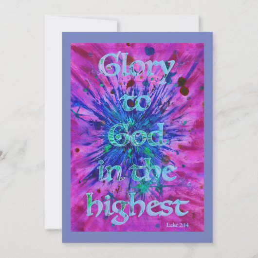 Kerstmis Bijbelcitaat Feestdagenkaart (Voorkant)