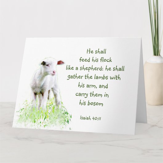 Kerstmis Bijbeltekst Inspirerende Tekst Kaart (Voorkant)