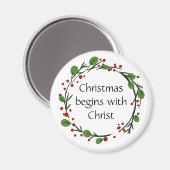 Kerstmis Bijbeltekst Sticker Bijbeltekst Magneet (Voorkant / Achterkant)