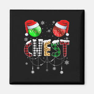 Kerstmis bijpassende paar familie kastanjes 1 magneet