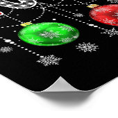 Kerstmis bijpassende paar familie kastanjes 2 poster (Hoek)