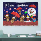 Kerstmis Binnen of Buiten Spandoek (Beurs)