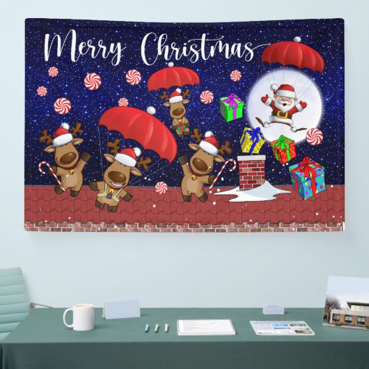 Kerstmis Binnen of Buiten Spandoek (Beurs)