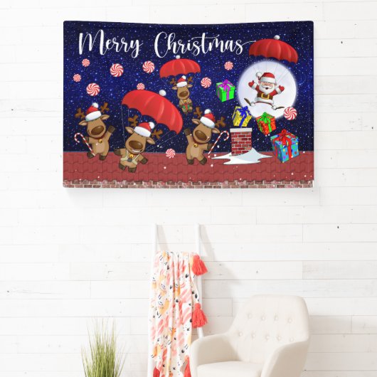 Kerstmis Binnen of Buiten Spandoek (Insitu)