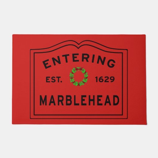 Kerstmis binnenlopen deurmat (Voorkant)