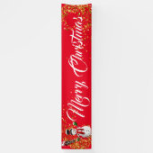 Kerstmis binnenshuis spandoek (Verticaal)