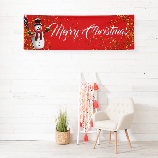 Kerstmis binnenshuis spandoek (Insitu)
