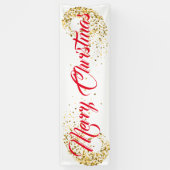 Kerstmis binnenshuis spandoek (Verticaal)