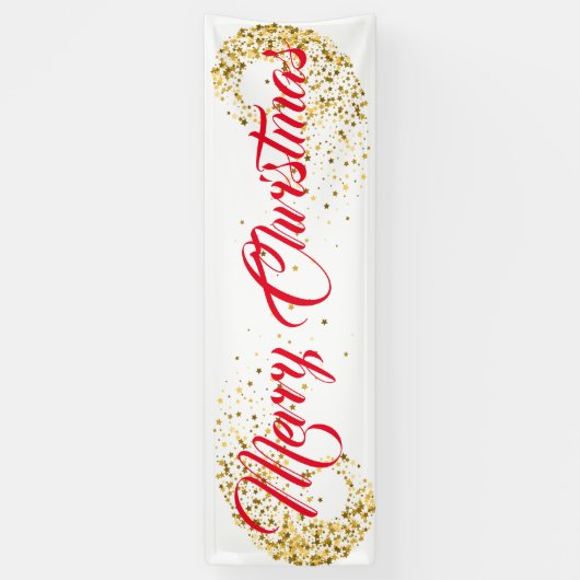 Kerstmis binnenshuis spandoek (Verticaal)