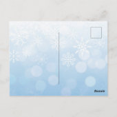 Kerstmis Bitcoin binnen Kerstkrans Briefkaart (Achterkant)