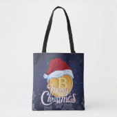 Kerstmis Bitcoin - Cadeau voor Day Traders Tote Bag (Voorkant)