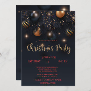 Kerstmis: Black Company Party Kaart