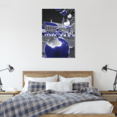 Kerstmis blauw canvas afdruk (Insitu (Slaapkamer))