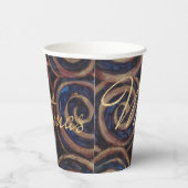 Kerstmis blauw en goud papieren bekers (Rechts)