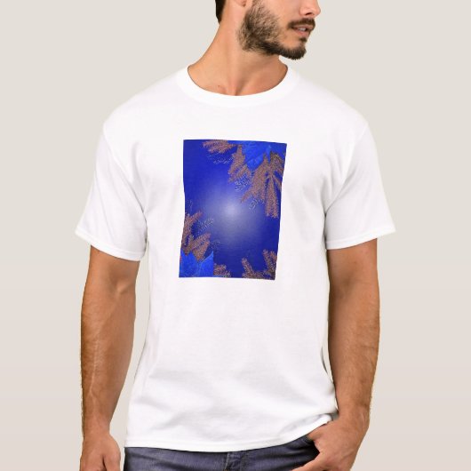 Kerstmis: Blauw III T-shirt (Voorkant)