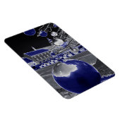 Kerstmis blauw magneet (Rechterzijde)