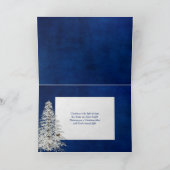 Kerstmis: blauw met kunstlicht kaart (Binnen)