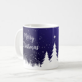 Kerstmis Blauwe Mok