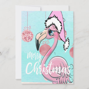 Kerstmis: Blauwe roze roze groet Aankondiging