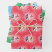 Kerstmis Blenheim Cavalier King Charles Spaniel Inpakpapier Vel (In situ)