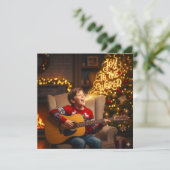 KERSTMIS BLIJ THEMA ZINGENDE KINDEREN KAART (Staand voorkant)