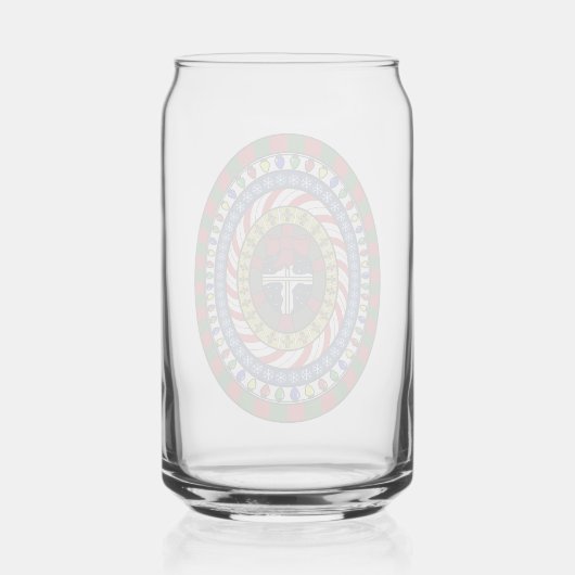 Kerstmis Blikvorm Glas (Achterkant)