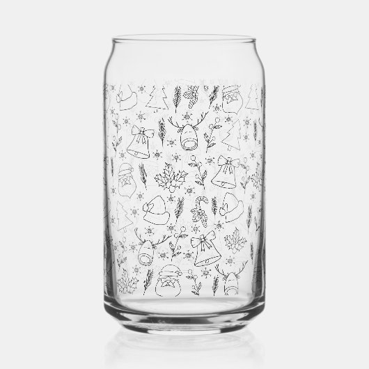 Kerstmis Blikvorm Glas (Achterkant)