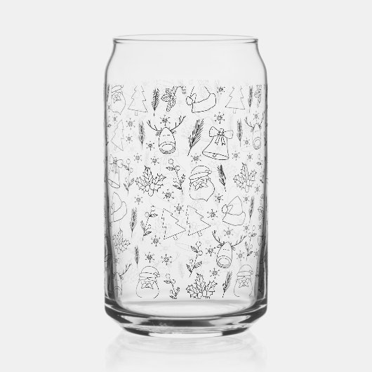 Kerstmis Blikvorm Glas (Rechts)