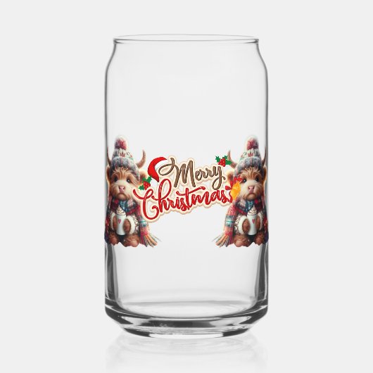 Kerstmis Blikvorm Glas (Voorkant)