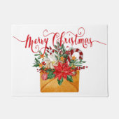 Kerstmis bloemen envelop deurmat (Voorkant)