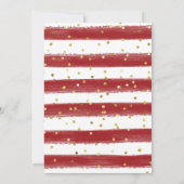 Kerstmis Bloemen Winter bruiloft uitnodiging (Achterkant)