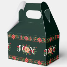 Kerstmis bloemrijke rand JOY
