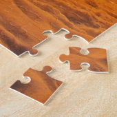 Kerstmis blokhut sneeuw nacht legpuzzel (Zijkant)