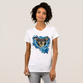 Kerstmis - Blue Snowflake - Australian Kelpie T-shirt (Voorkant volledig)