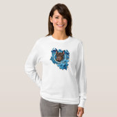 Kerstmis - Blue Snowflake - Doberman - Rocky T-shirt (Voorkant volledig)