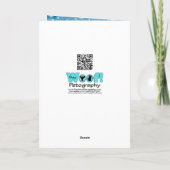 Kerstmis - Blue Snowflake - Goldendoedle Feestdagen Kaart (Achterkant)