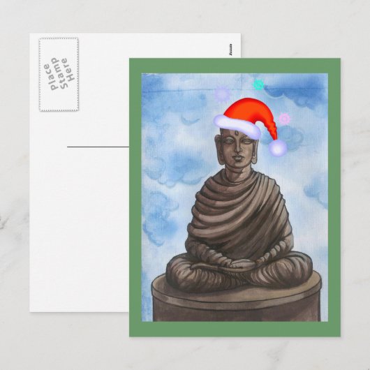 Kerstmis Boedha! Feestdagenkaart (Voorkant / Achterkant)