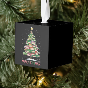 Kerstmis Boek Liefhebber Boom Bibliothecaris Prett Decoratie